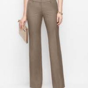Ann Taylor Khaki Curvy Trousers